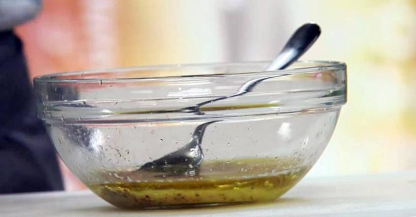 Рецепт Тёплый салат с зелёным горошком и полбой  шаг-4