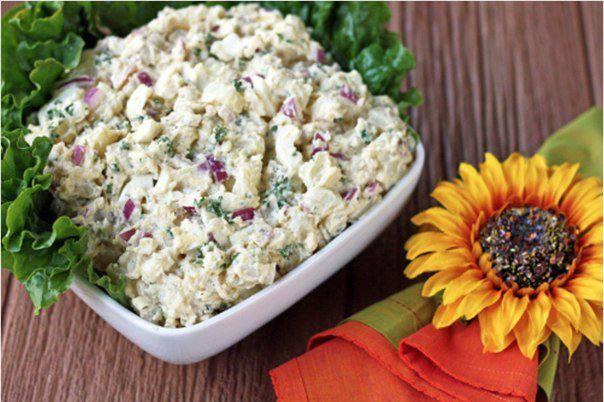 Рецепт Картофельный салат с красным луком Готовим Салаты Картофельный салат с красным луком