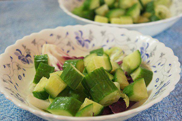 Рецепт Овощной салат с сыром фета  шаг-2