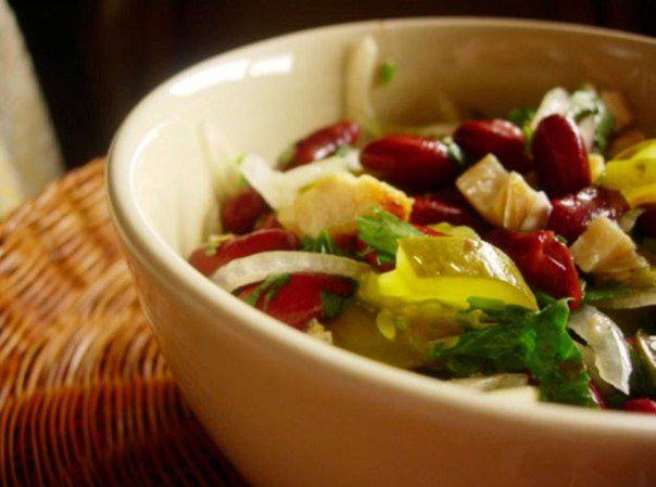 Рецепт Салат из курицы с красной фасолью Готовим Салаты Салат из курицы с красной фасолью