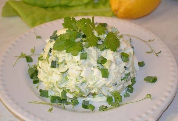Рецепт Салат из редьки с яйцом Готовим Салаты Салат из редьки с яйцом
