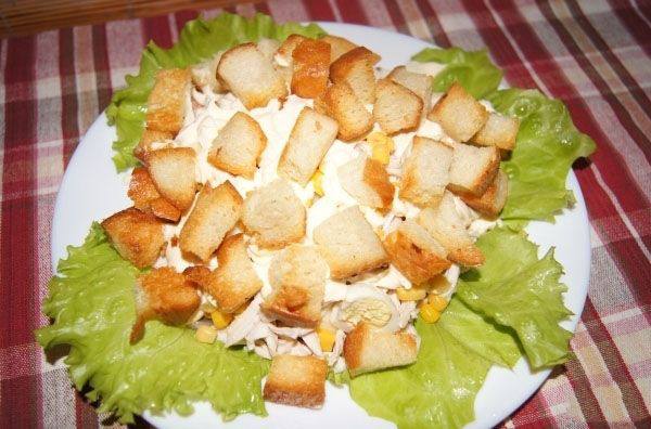 Рецепт Салат с моцареллой и курицей Готовим Салаты Салат с моцареллой и курицей