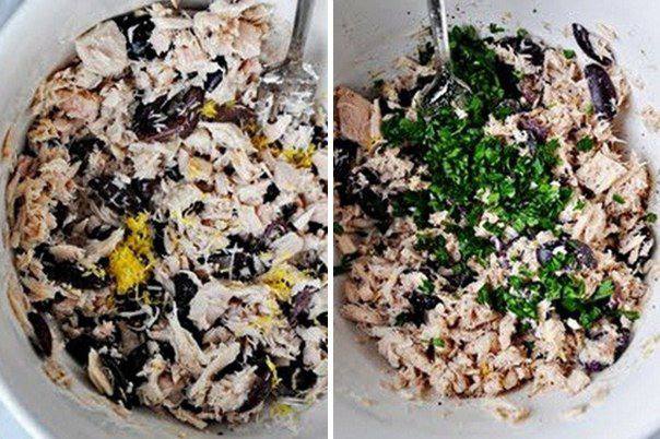 Рецепт Салат с тунцом и оливками шаг-3