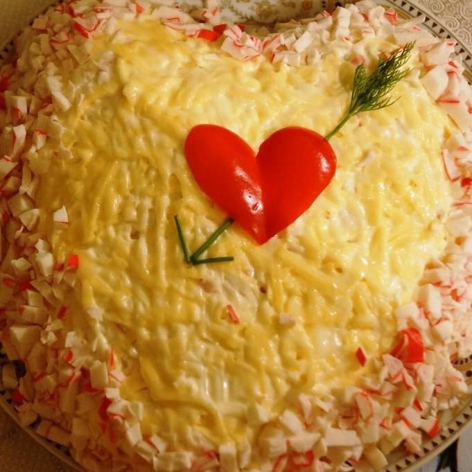 Рецепт Салат с картофелем, крабовыми палочками и яблоками Готовим Салаты Салат с картофелем, крабовыми палочками и яблоками