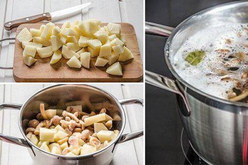 Рецепт Грибной суп по-чешски шаг-1