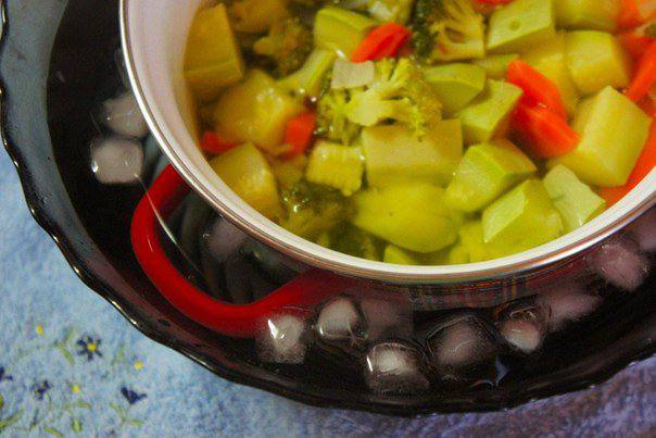 Рецепт Овощной суп-пюре с креветками шаг-5