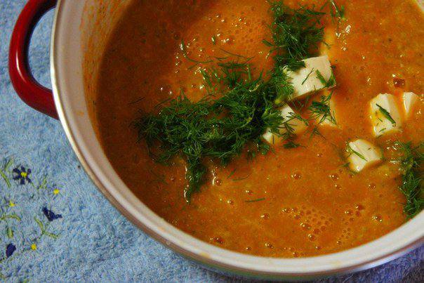 Рецепт Овощной суп-пюре с креветками шаг-7