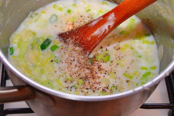 Рецепт Суп-пюре из лука-порея  шаг-4