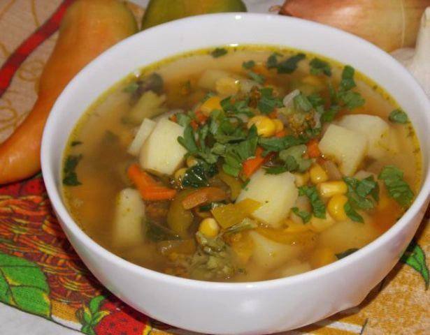 Рецепт Суп из консервированной кукурузы Готовим Супы Суп из консервированной кукурузы