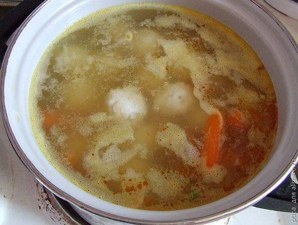 Рецепт Суп с рыбными фрикадельками шаг-8