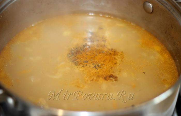 Рецепт Фасолевый суп с мясом и овощами шаг-16