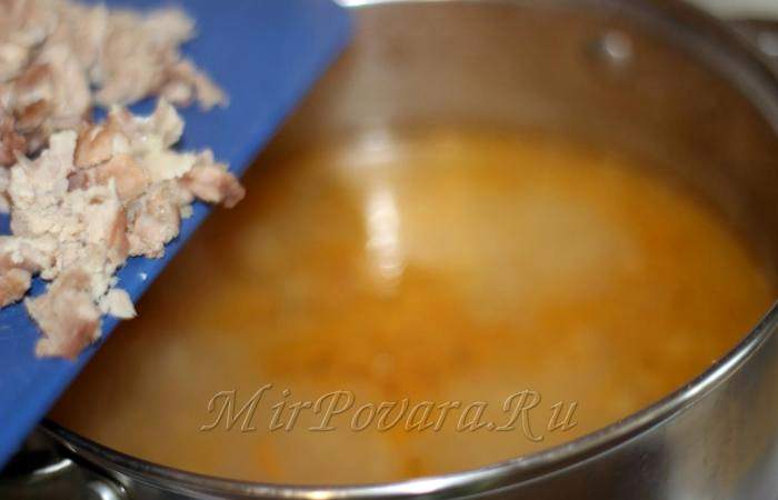 Рецепт Фасолевый суп с мясом и овощами шаг-18