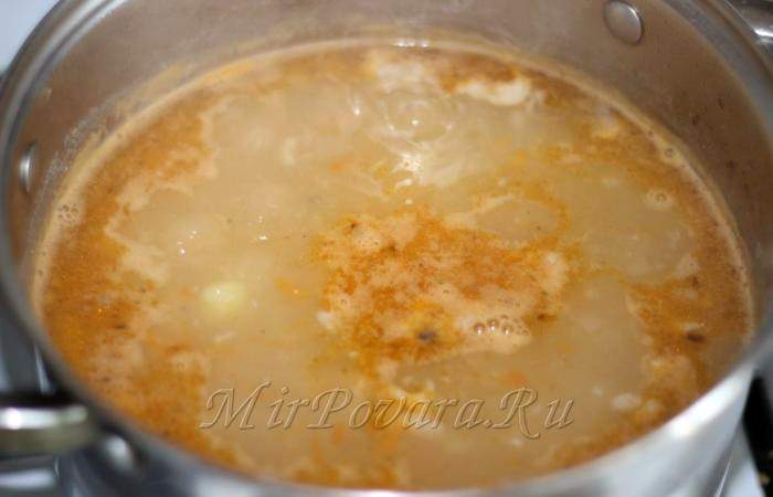 Рецепт Фасолевый суп с мясом и овощами шаг-19