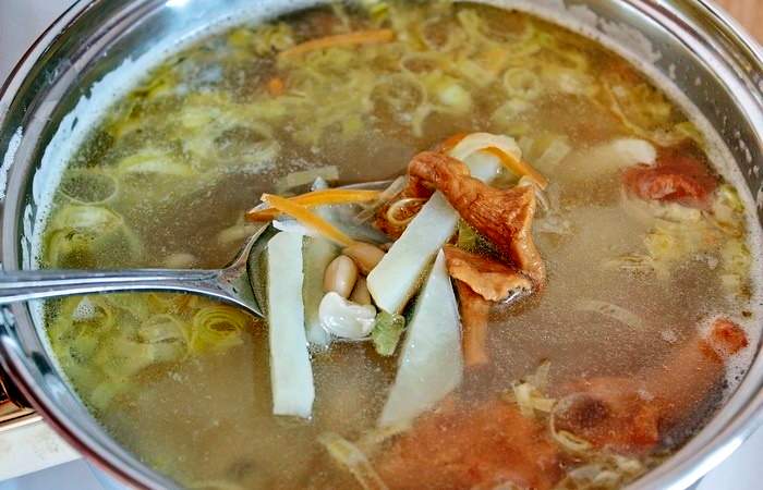 Рецепт Грибной суп с фрикадельками шаг-7