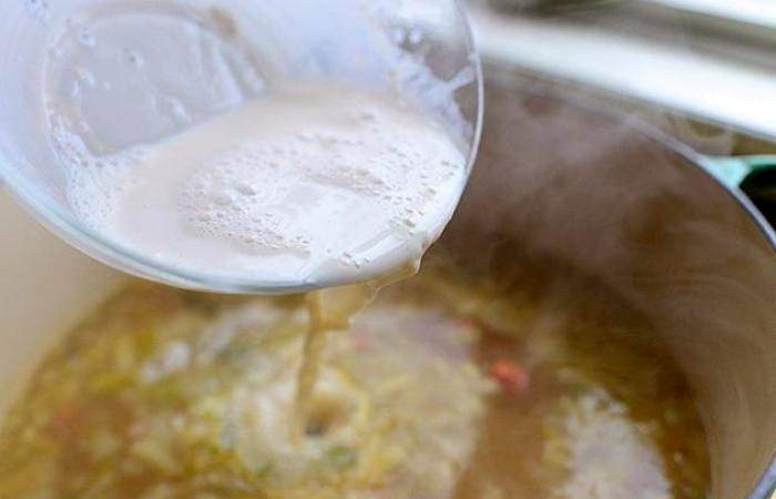 Рецепт Картофельный суп-пюре с беконом шаг-12