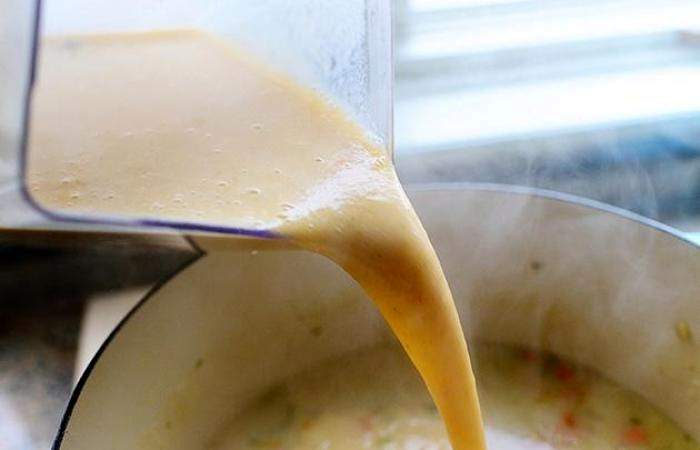 Рецепт Картофельный суп-пюре с беконом шаг-15