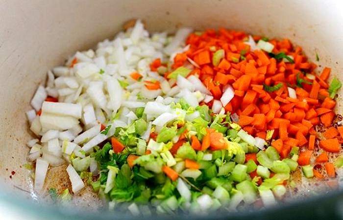 Рецепт Картофельный суп-пюре с беконом шаг-7