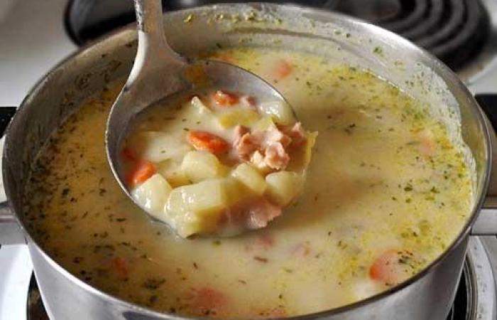 Рецепт Картофельный суп с ветчиной шаг-6