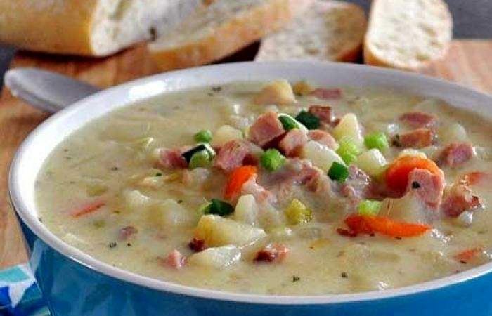 Рецепт Картофельный суп с ветчиной шаг-7