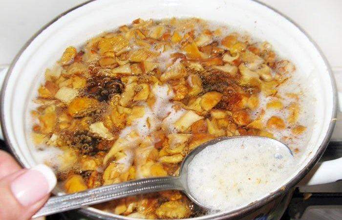 Рецепт Летний суп из лисичек с плавленым сыром  шаг-2