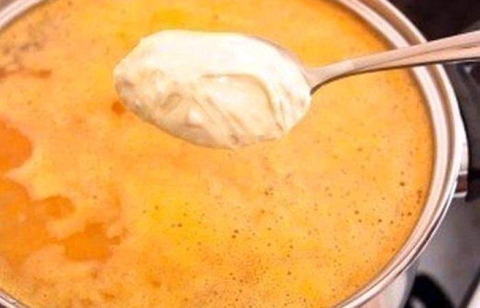 Рецепт Сырный суп «Нежность" шаг-6