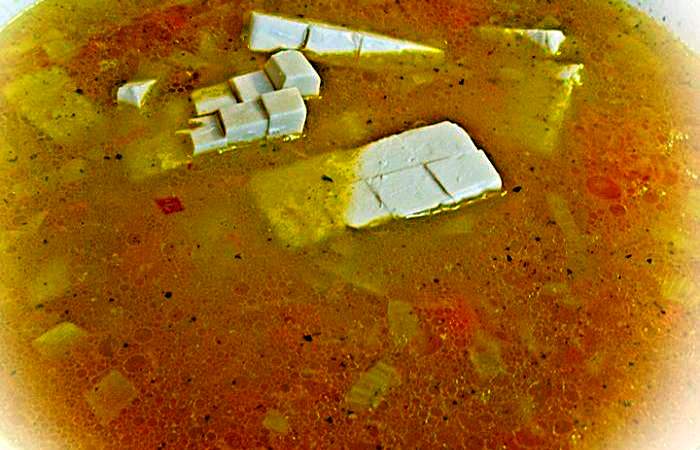 Рецепт Суп-пюре из плавленого сыра с овощами шаг-6