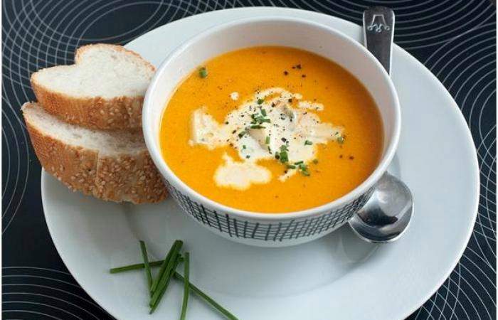 Рецепт Суп-пюре из тыквы со сливками Готовим Супы Суп-пюре из тыквы со сливками