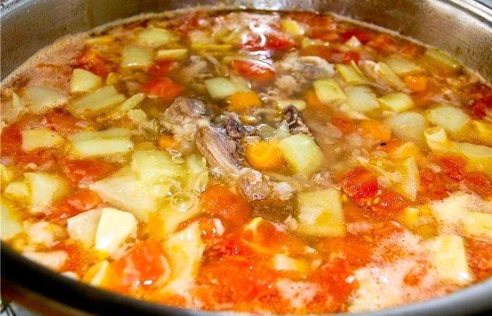 Рецепт Суп из телячьего хвоста с фрикадельками и лапшой шаг-12
