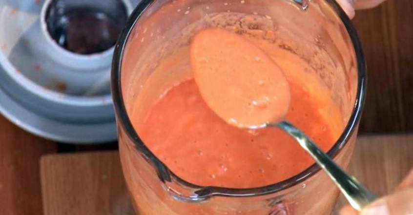 Рецепт Гладкий суп с томатами черри, инжиром и мятным горошком шаг-1