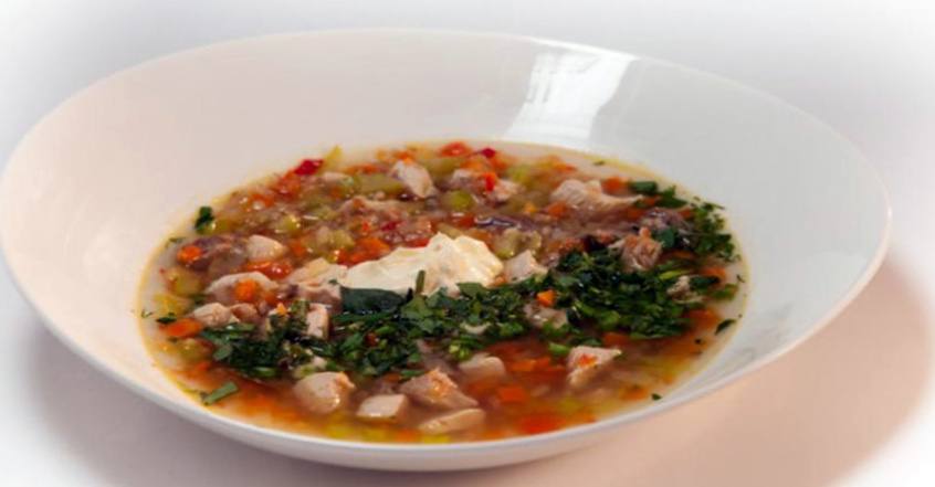 Рецепт Гречневый суп с потрошками на курином бульоне шаг-8