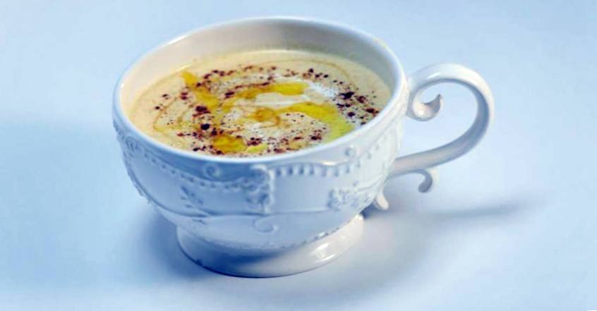 Рецепт Картофельный крем-суп с льняным маслом шаг-3