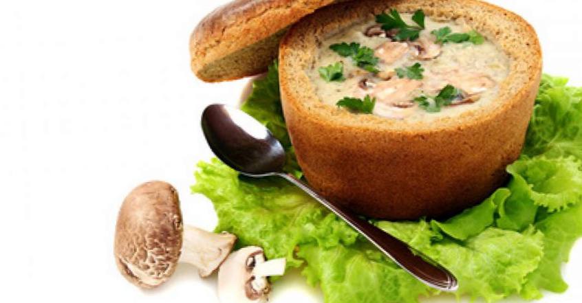 Рецепт Картофельный суп в миске из хлеба шаг-1