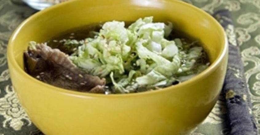 Рецепт Кисло-сладкий суп с уткой по-пекински шаг-3