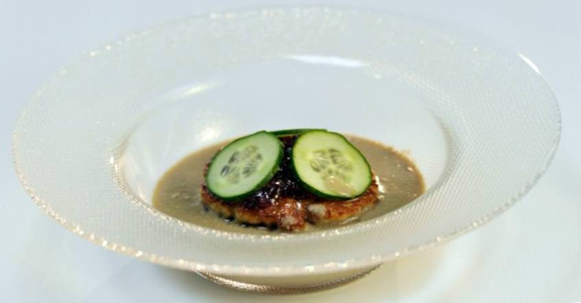 Рецепт Крем-суп из говяжьей печёнки с драниками из пастернака  шаг-4