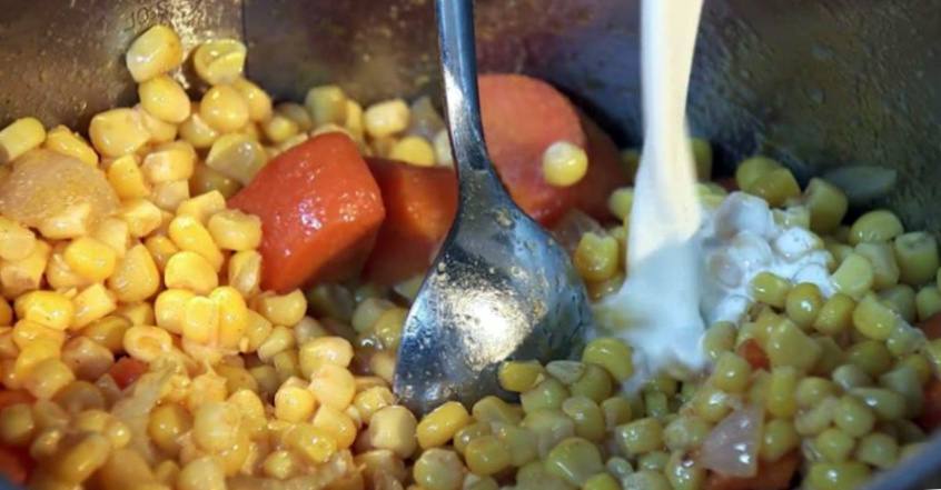 Рецепт Кукурузный крем-суп с индейкой  шаг-4