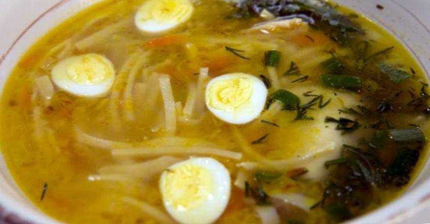 Рецепт Куриный суп с лапшой и овощами шаг-10
