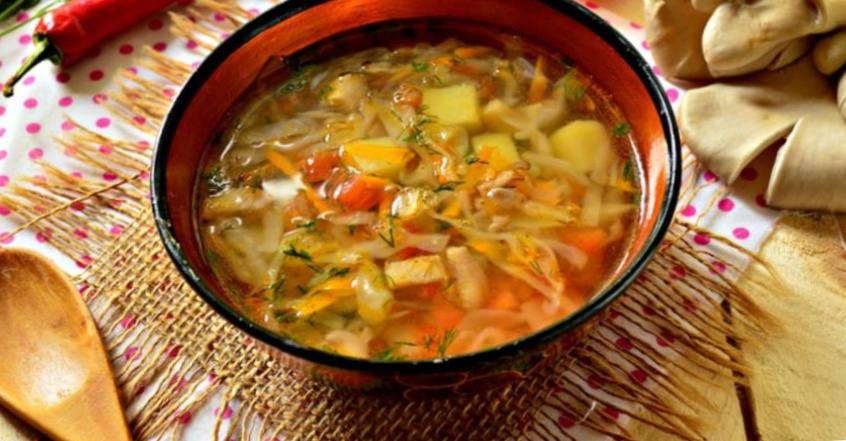 Рецепт Овощной суп с грибами шаг-5