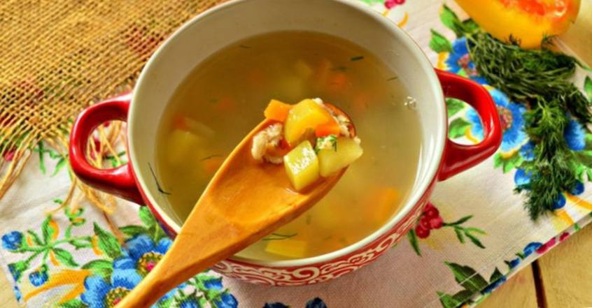 Рецепт Овощной суп с овсяными хлопьями  шаг-2