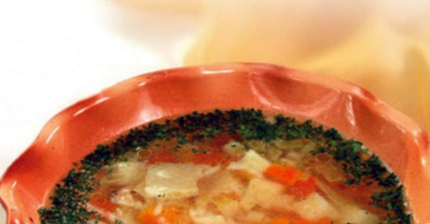 Рецепт Рисовый суп с овощами шаг-1