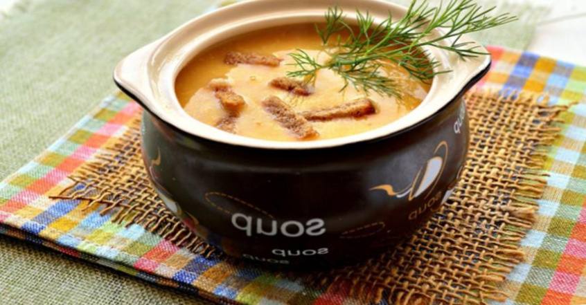 Рецепт Сырный крем-суп с курицей  шаг-4
