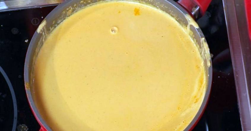 Рецепт Суп-крем из семги с апельсиновым соком  шаг-4