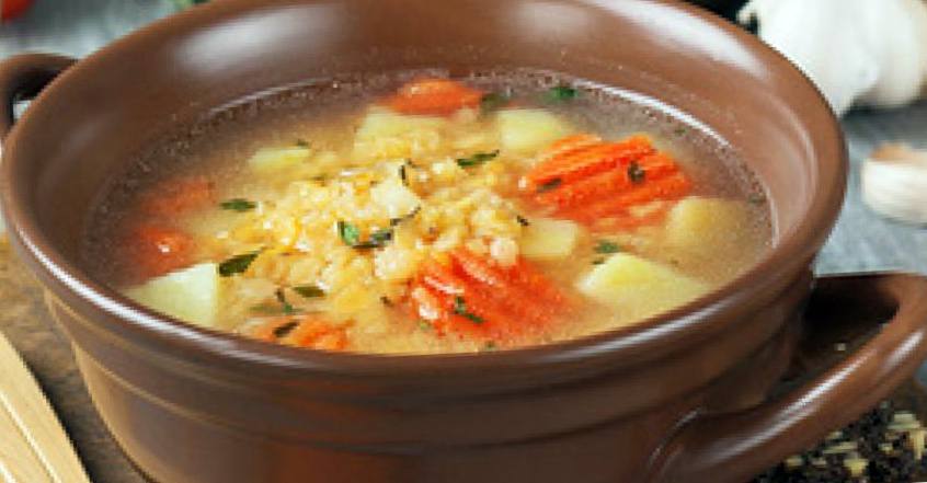 Рецепт Суп из чечевицы с овощами шаг-1