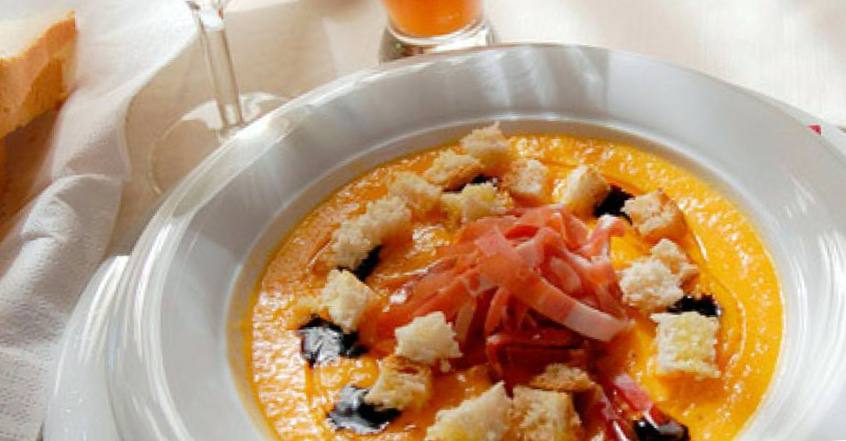 Рецепт Суп из дыни с прошутто по-тоскански шаг-1