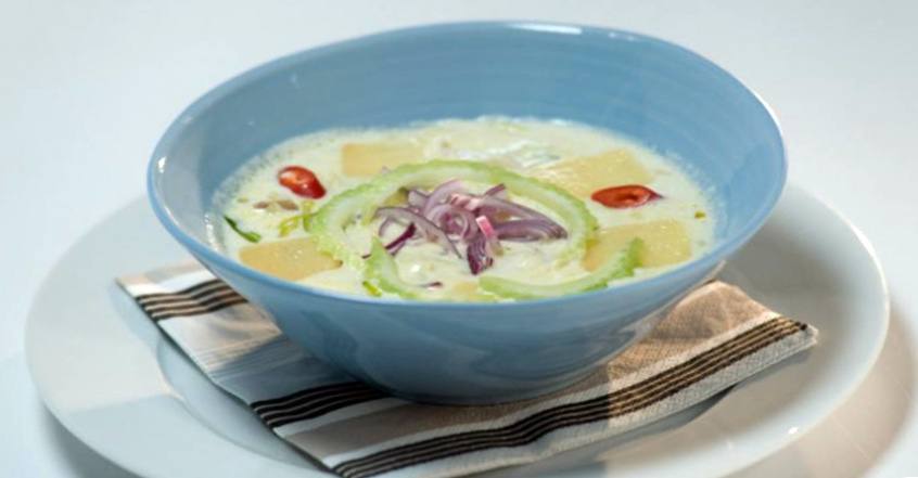 Рецепт Суп из морского окуня с тертым картофелем  шаг-4