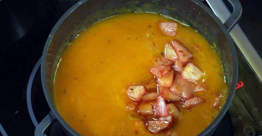 Рецепт Суп из тыквы с ананасом шаг-7