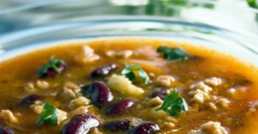 Рецепт Суп с фасолью и пшеном шаг-1