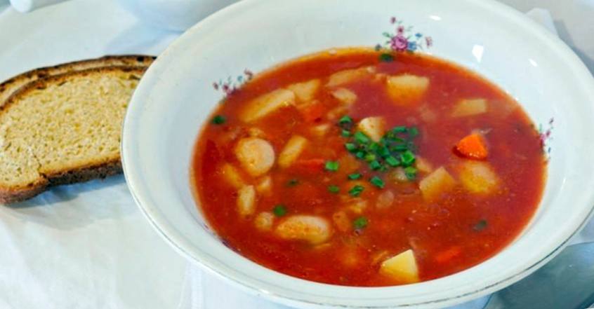 Рецепт Томатный суп с белой фасолью шаг-3