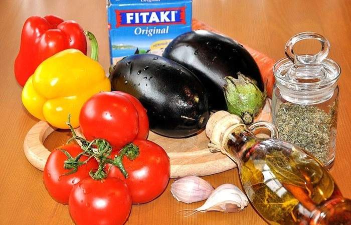 Рецепт Салат из запеченных овощей с брынзой шаг-1