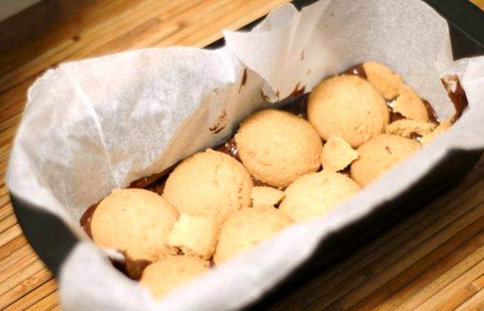 Рецепт Шоколадные батончики с арахисовым маслом шаг-5