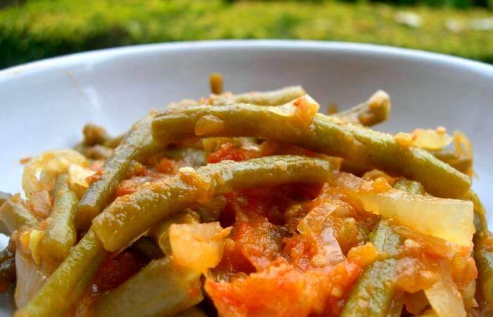 Рецепт Тушеная фасоль Готовим Вегетарианские Тушеная фасоль